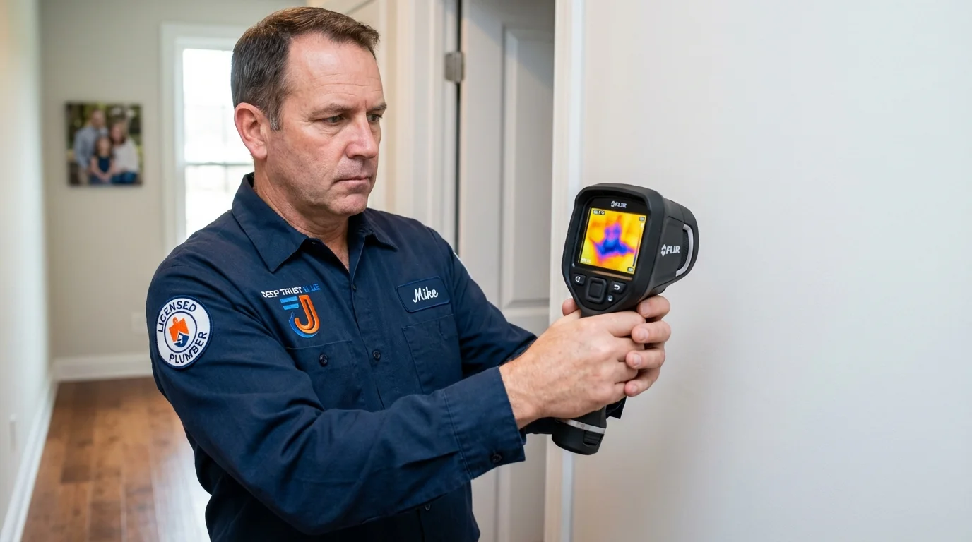 Thermal imaging leak detection by Johns Plumbing LLC in Glenpool
